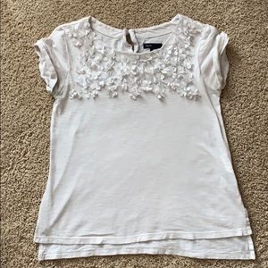 gap kids white floral top